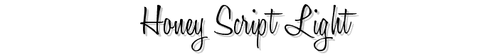 Honey Script Light font